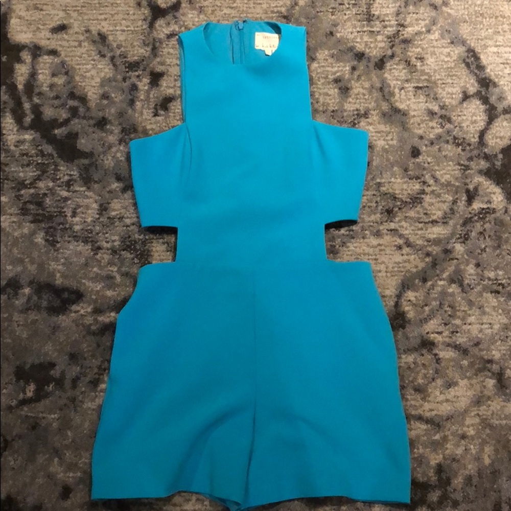 Aquamarine romper with cut outs